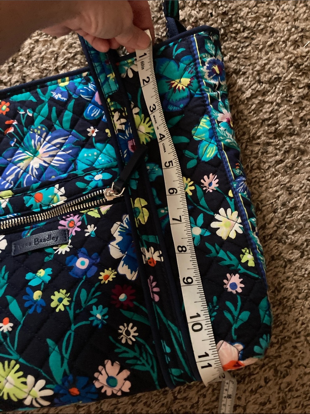 Vera Bradley Navy Moonlight Tote Bag - Picture 12 of 14